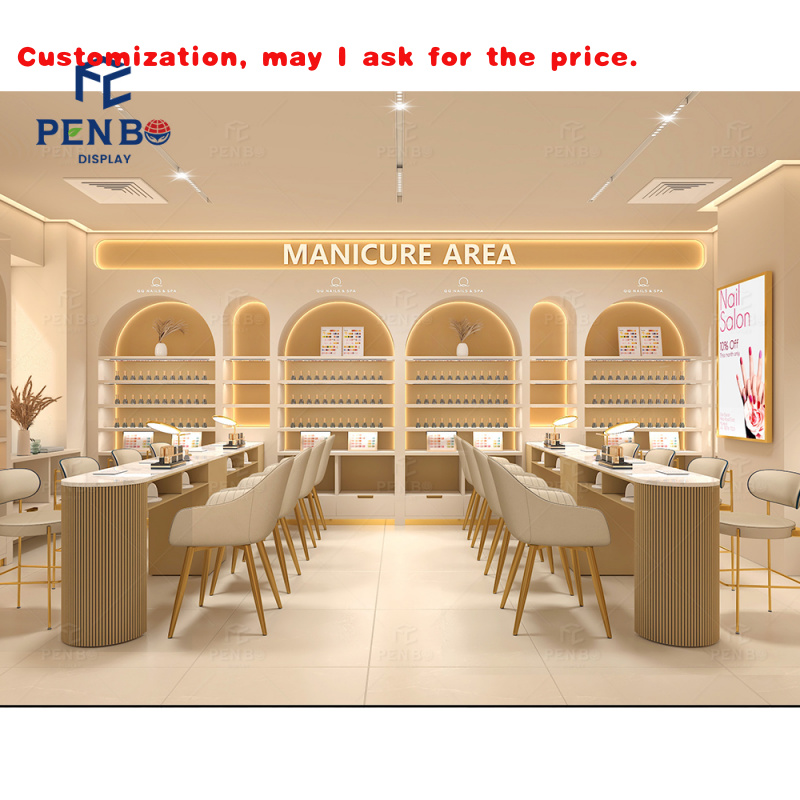 Interior Design Nail Salon - Custom.Custom أسلوب بسيط مسمار بار صالون