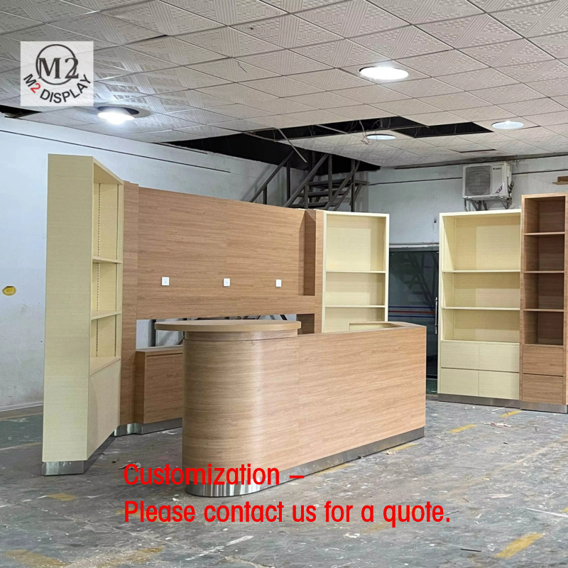 Interior Design Nail Salon - خزانة عرض مخصصة M2 لصالون التجميل،