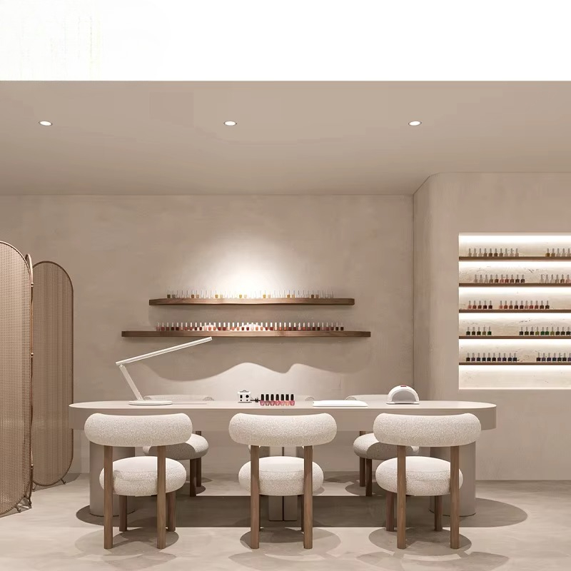 Interior Design Nail Salon - أثاث صالون الأظافر الراقية، فن الأظافر