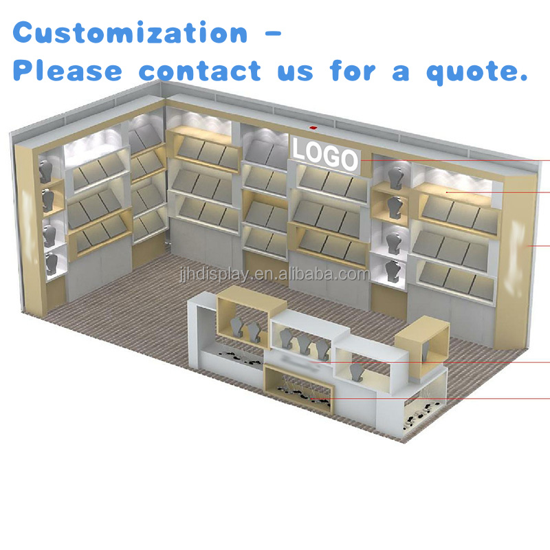 Interior Design Exhibition - Custom.Showcase عرض المجوهرات التصميم الداخلي خزانة