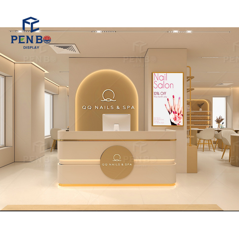 Custom.Custom أسلوب بسيط مسمار - مراجعة Interior Design Nail Salon وسعره