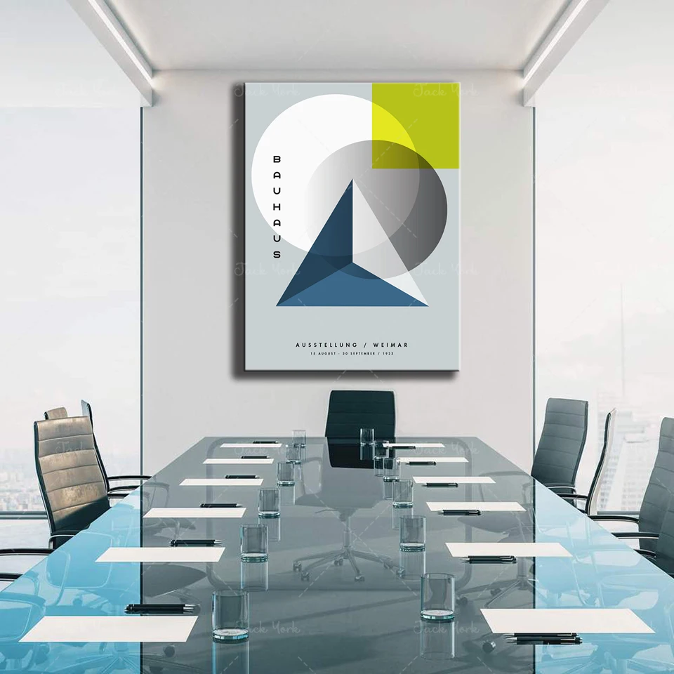 ملصق معرض باوهاوس فايمار بتصمي - مراجعة Interior Design Exhibition وسعره