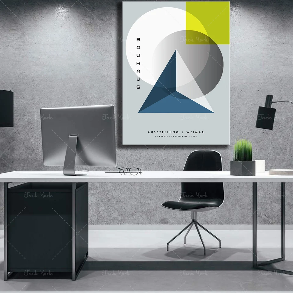 ملصق معرض باوهاوس فايمار بتصمي - مراجعة Interior Design Exhibition وسعره