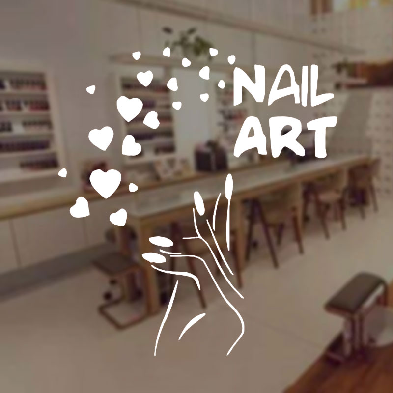 ملصقات نافذة فنية للأظافر ، مل - مراجعة Interior Design Nail Salon وسعره