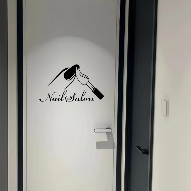ملصق جداري لصالون الأظافر، ملص - مراجعة Interior Design Nail Salon وسعره