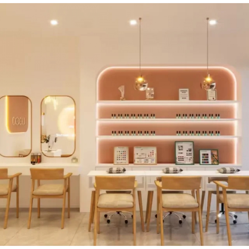 تصميم داخلي ثلاثي الأبعاد لصال - مراجعة Interior Design Nail Salon وسعره
